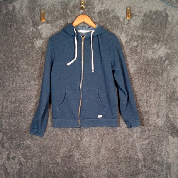Marine Layer Tops - Marine Layer Blue Zip Up Sweater Hoodie Blue Womens Medium